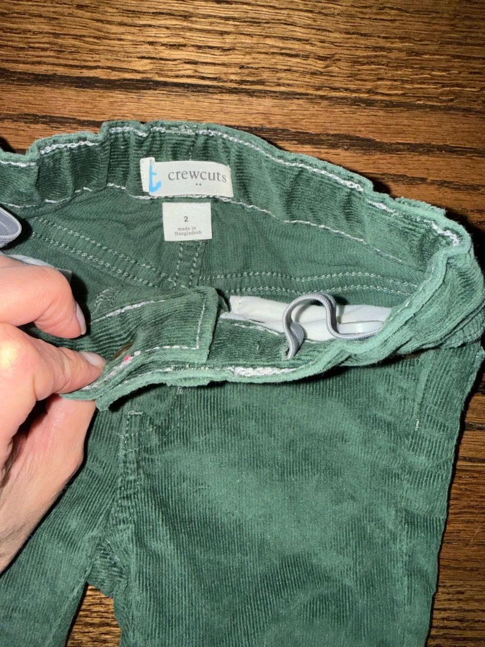 Crewcuts Dark Green Corduroy Pants 2T